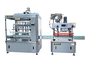 乳液灌裝旋蓋生產線