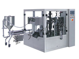 全自動給袋式辣椒醬灌裝機